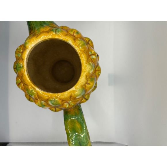 Artichoke Teapot with Lid Decorative Ceramic Yellow Green Novelty‎ Kitchen Decor - Picture 8 of 9